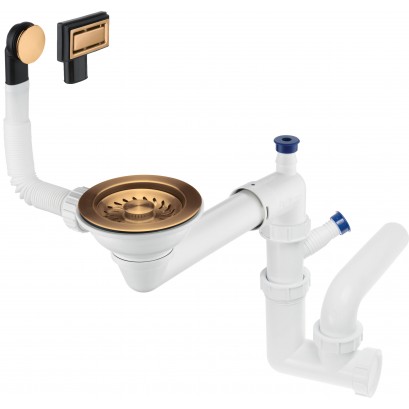 SPACE-SAVER Syfon do zlewozmywaka granitowego 1-komorowego - Space-Saver