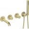 SILIA HEXA Bateria wannowa 4-otworowa podtynkowa