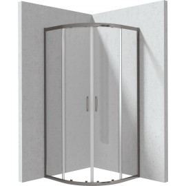 FUNKIA EVO Kabina prysznicowa półokrągła 80x80 cm