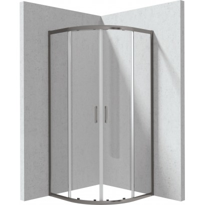 FUNKIA EVO Kabina prysznicowa półokrągła 80x80 cm