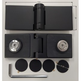 KPL. ZAWIASÓW Z ZAŚLEPKAMI DO DRZWI KERRIA PLUS NERO KTS