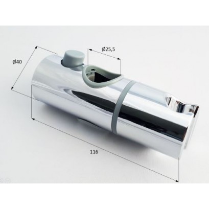 UCHWYT SŁUCHAWKI DO DESZCZ. BEGONIA NAC 01BT FI 25 MM