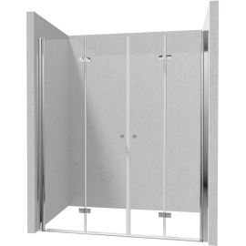 Zabudowa wnęki: podwójne drzwi składane 80 cm + 70 cm