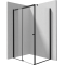 Kabina narożna: drzwi przesuwne 100 cm + ścianka 100 cm