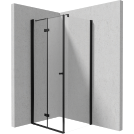 Kabina narożna: drzwi składane 100 cm + ścianka 70 cm