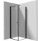 Kabina narożna: drzwi wahadłowe 90 cm + ścianka 30 cm