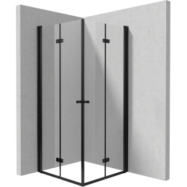 Kabina narożna: podwójne drzwi składane 100 cm + 100 cm