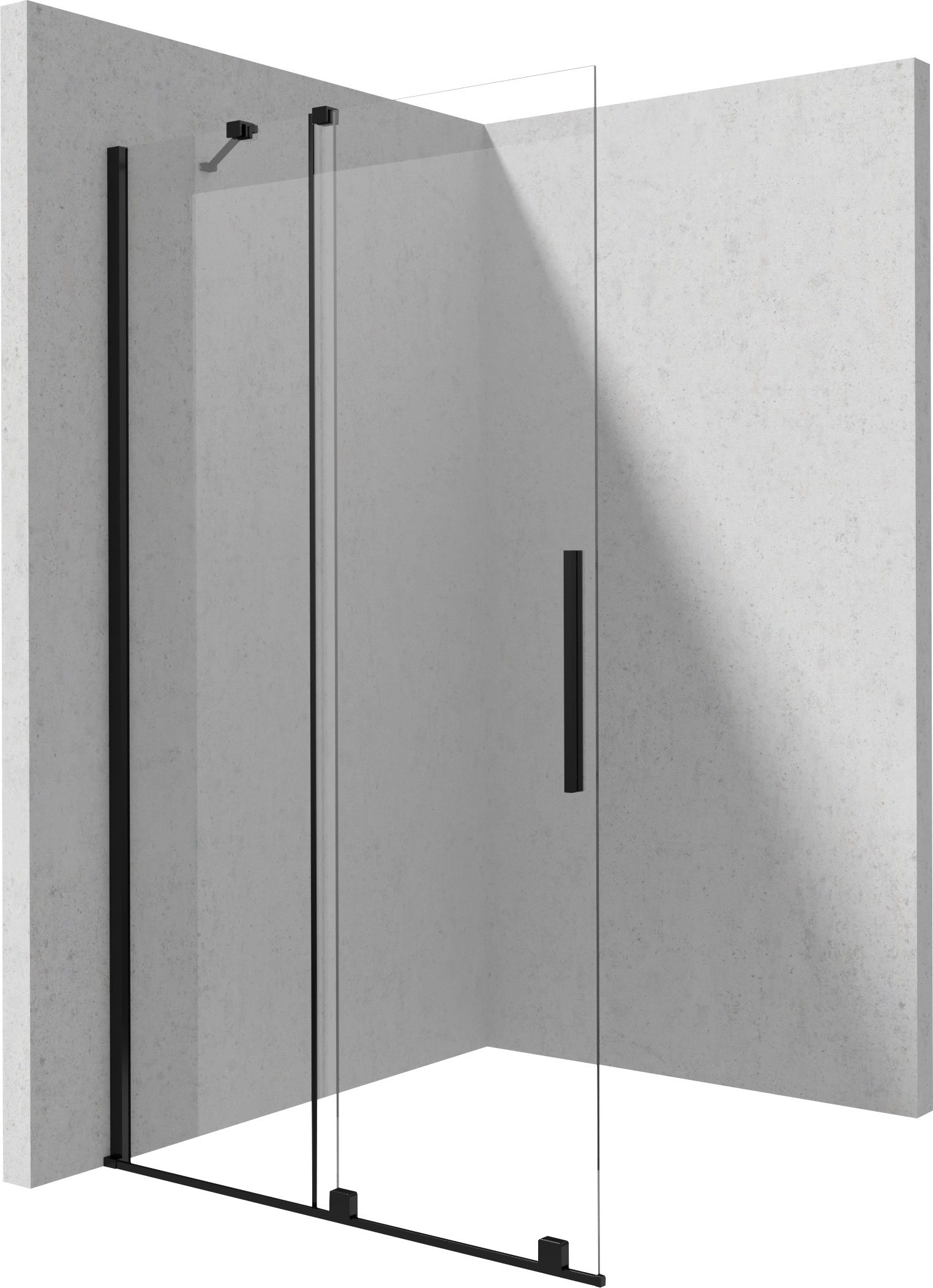 Prizma - Ścianka prysznicowa walk-in 140 cm - przesuwna