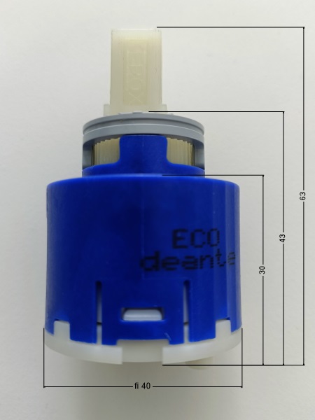 Ceramic cartridge, 40 mm - low