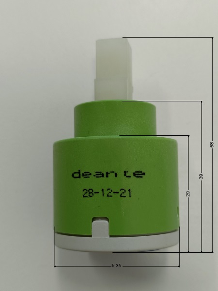 Ceramic cartridge, 35 mm - low