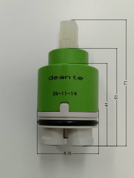 Ceramic cartridge, 35 mm - tall