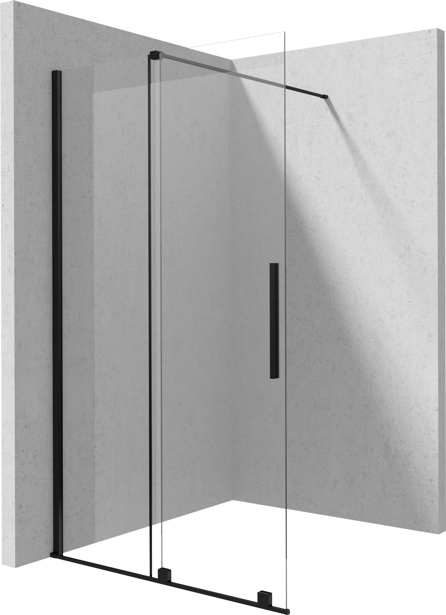 Prizma - Ścianka prysznicowa walk-in 100 cm - przesuwna