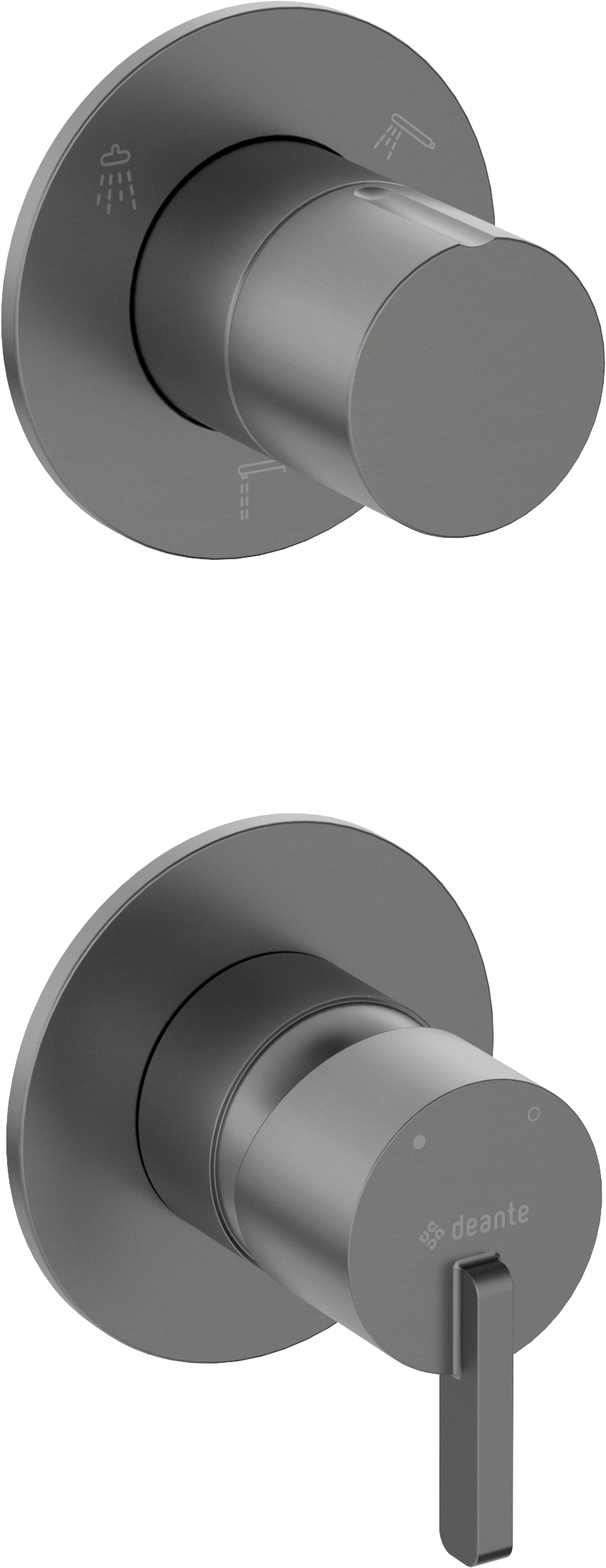Shower mixer, concealed, with shower diverter