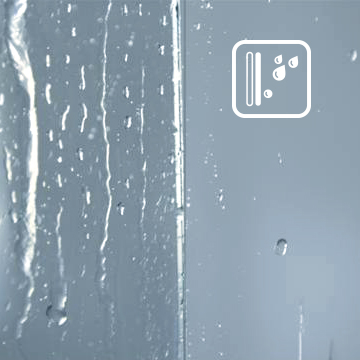 Hydrofobowa powłoka Active Cover, ułatwiająca spływanie wody po szybie