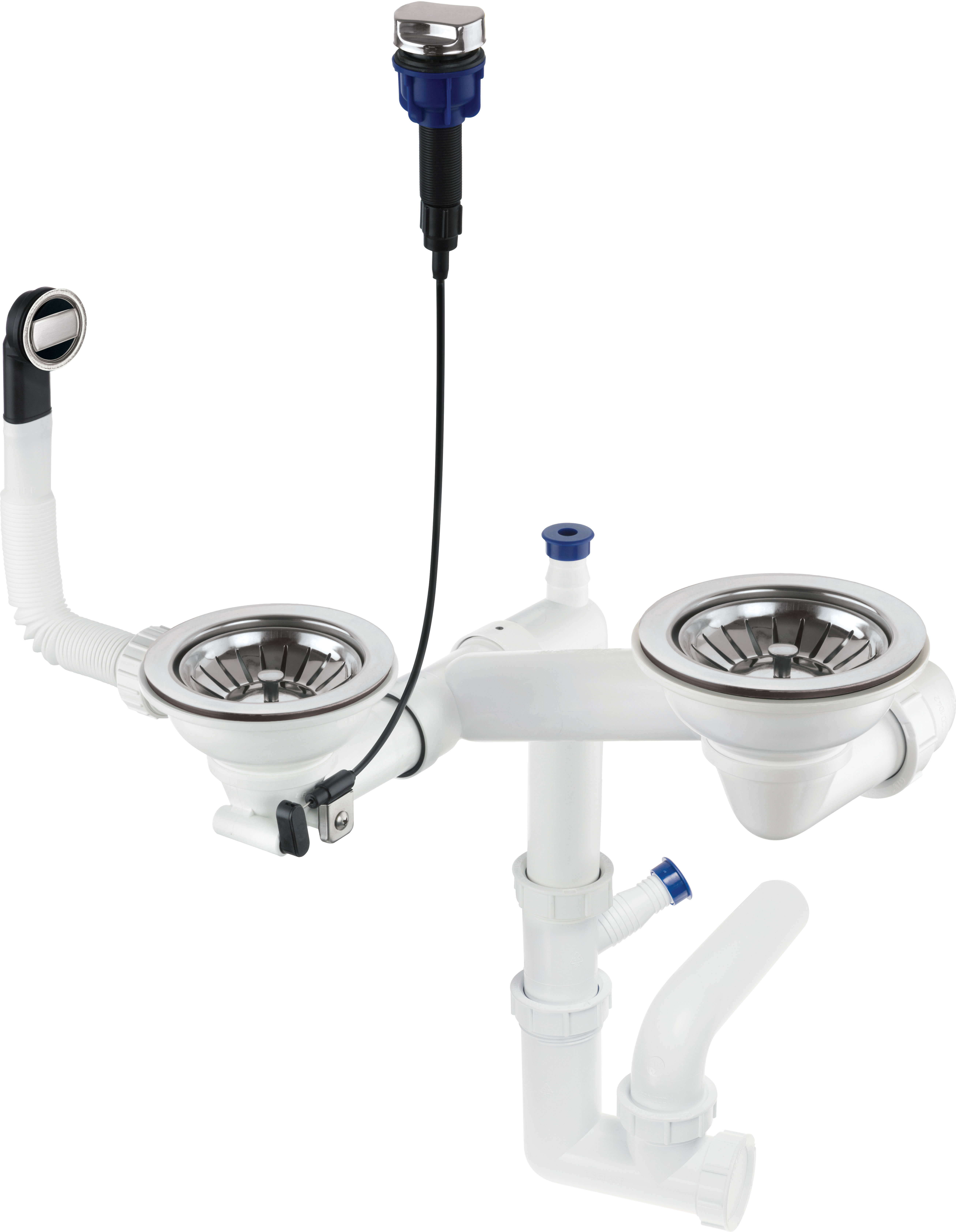 Syfon do zlewozmywaka granitowego 1.5- i 2-komorowego - Space-Saver