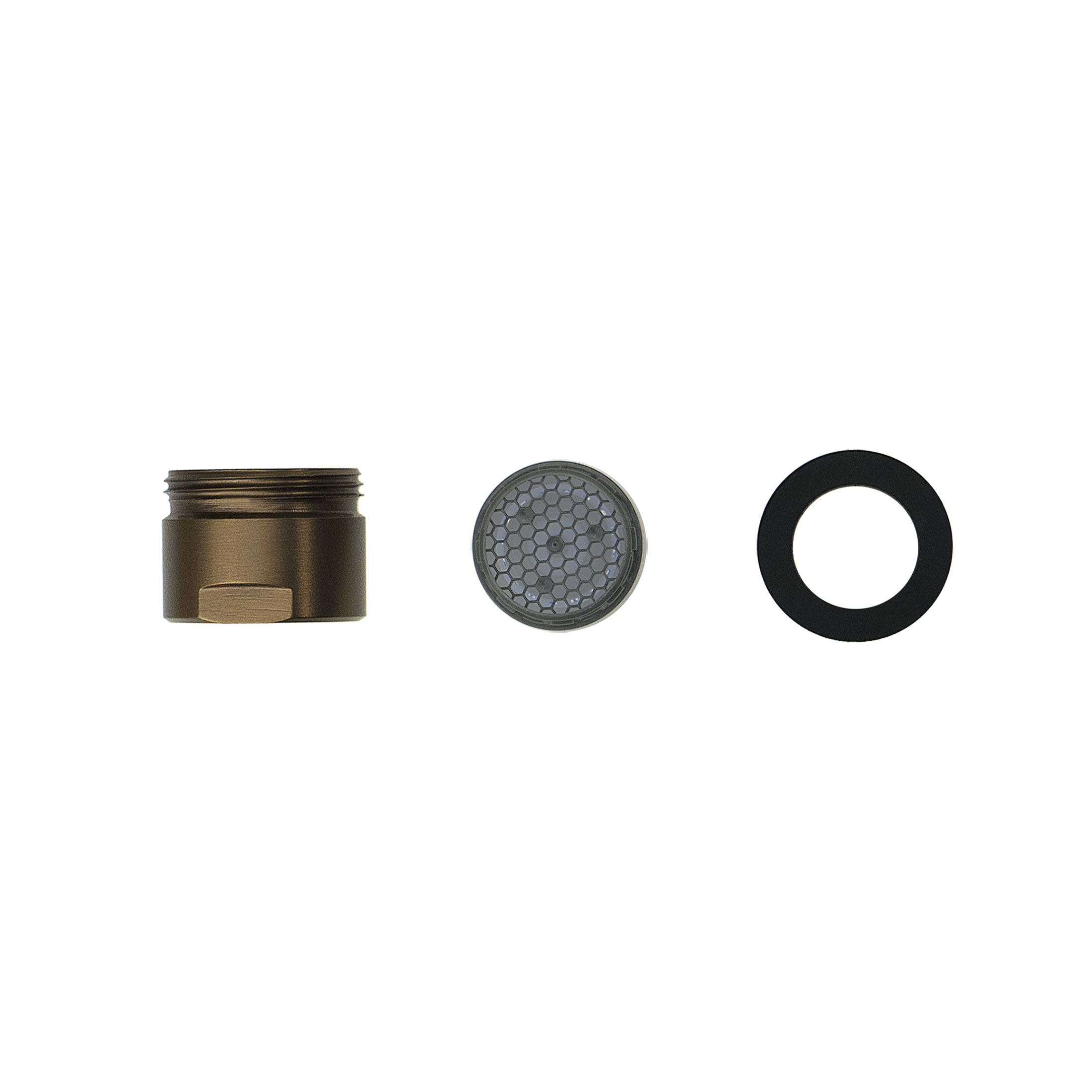 Aerator, for kitchen taps, for water filtration