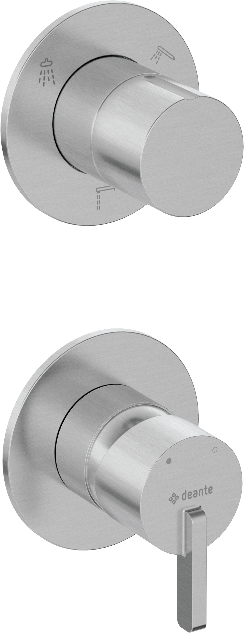 Shower mixer, concealed, with shower diverter