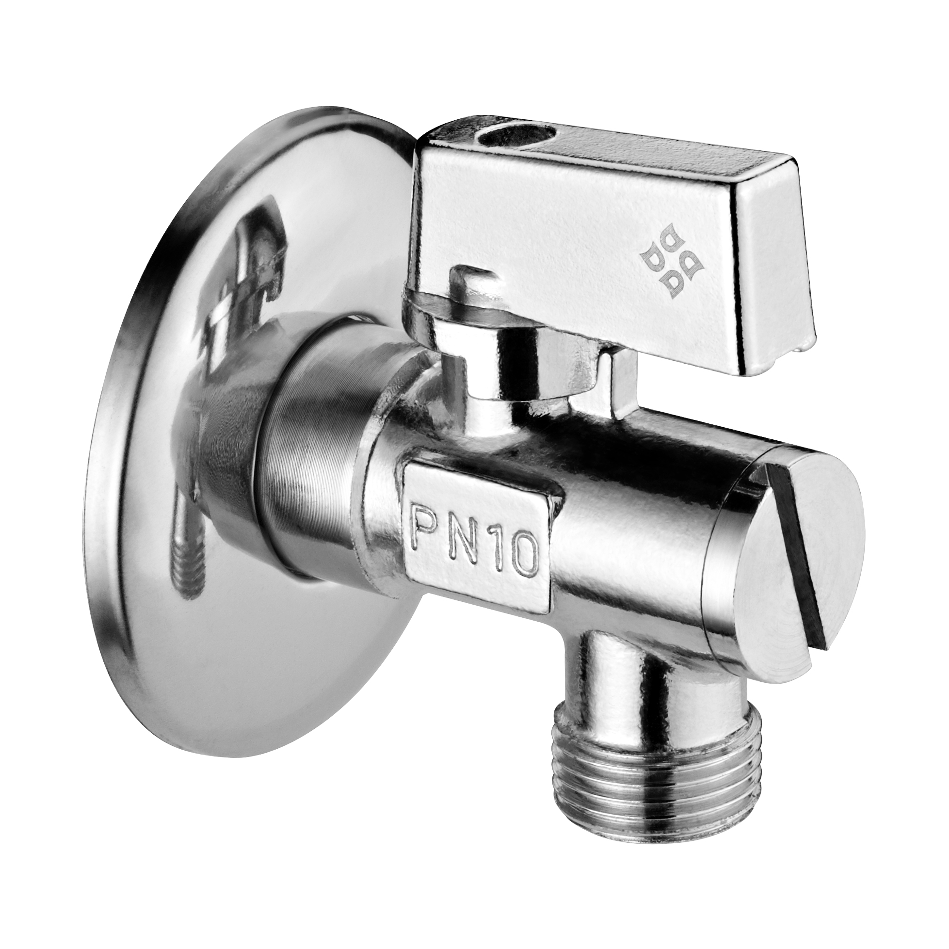 Guľový uhlový ventil 1/2" - 3/8" v krabičke