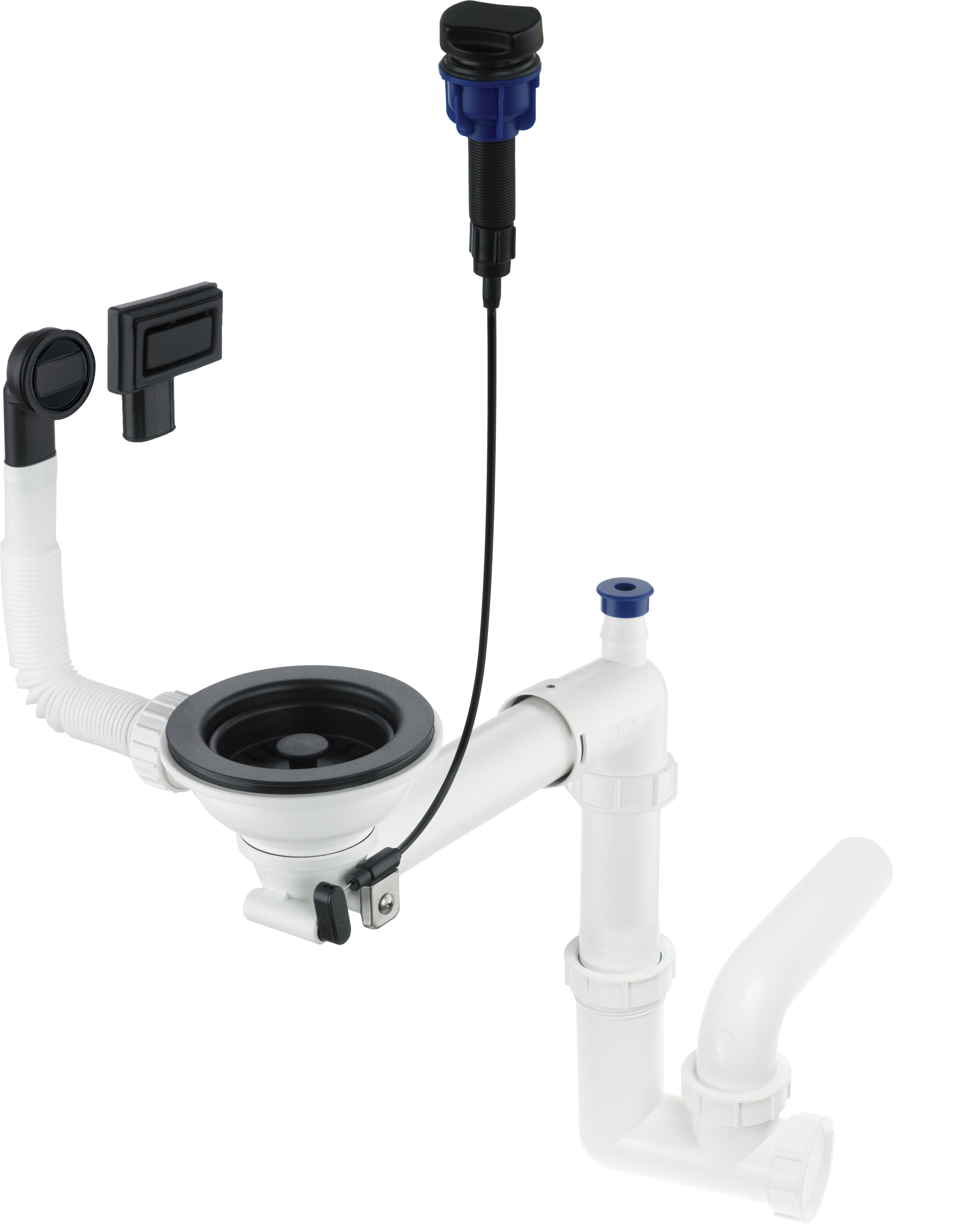 Syfon do zlewozmywaka granitowego 1-komorowego - Space-Saver