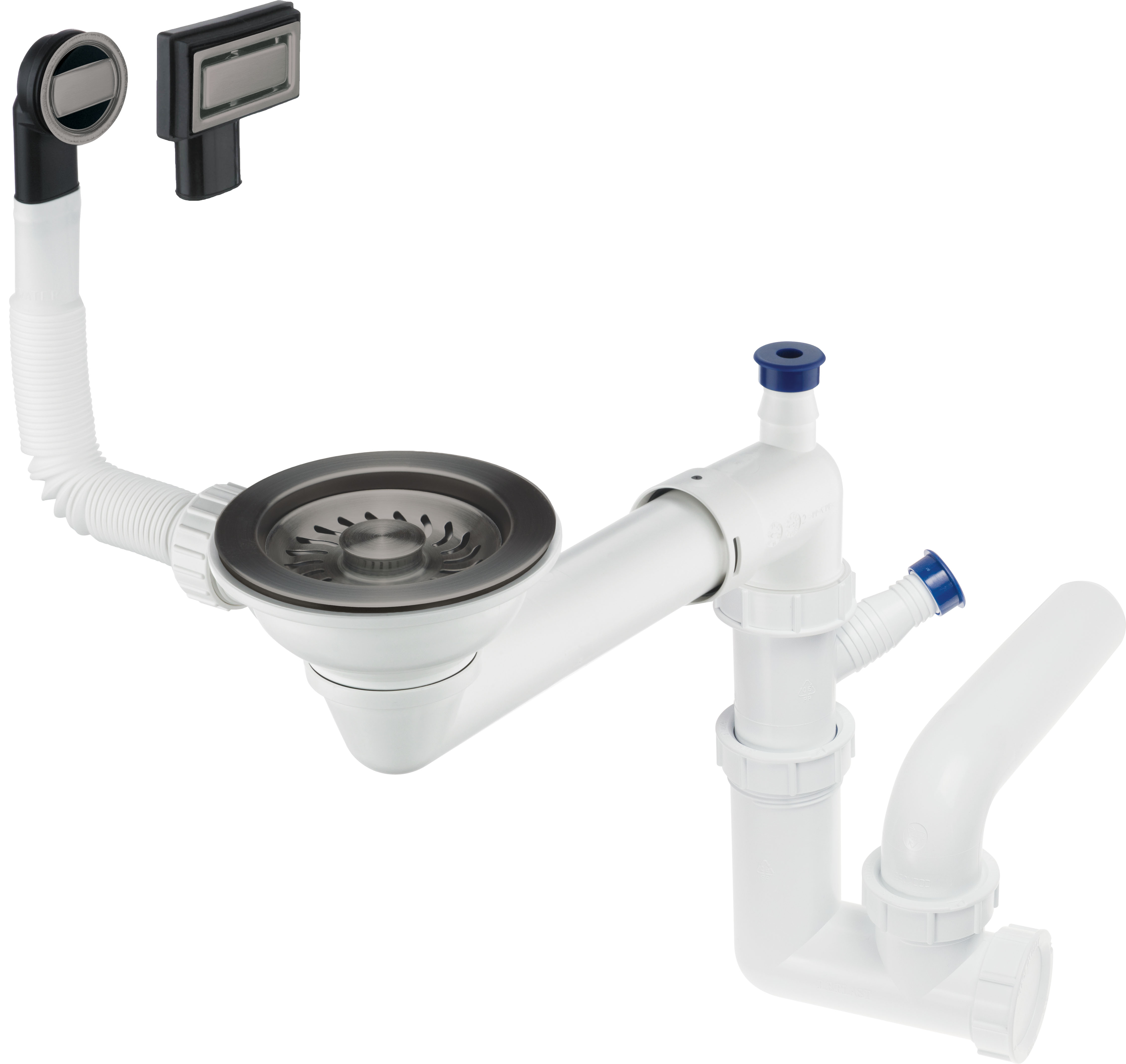 Syfon do zlewozmywaka 1-komorowego - Space-Saver