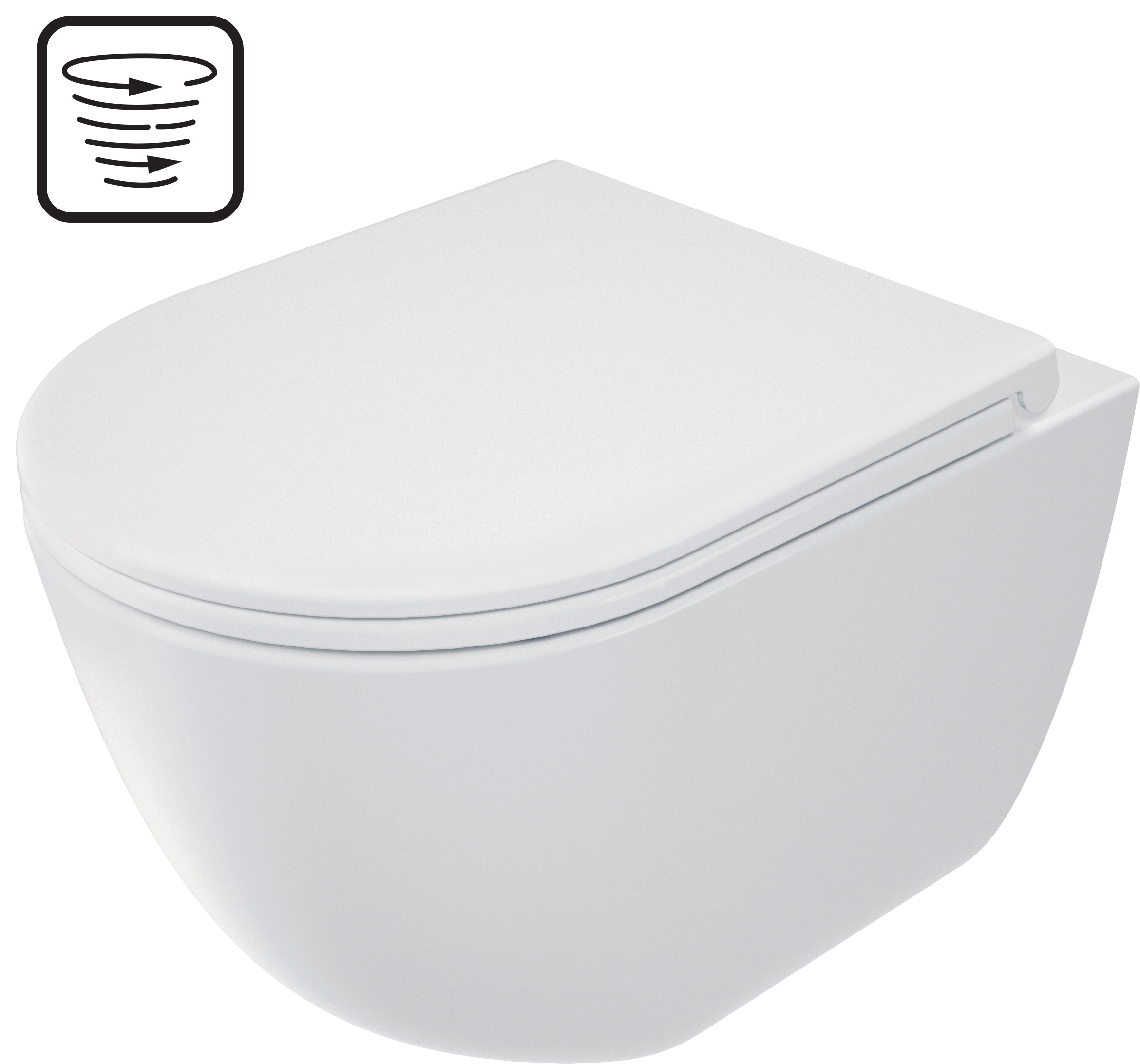 Arnika - Miska WC z deską bezkołnierzowa - spłukiwanie wirowe