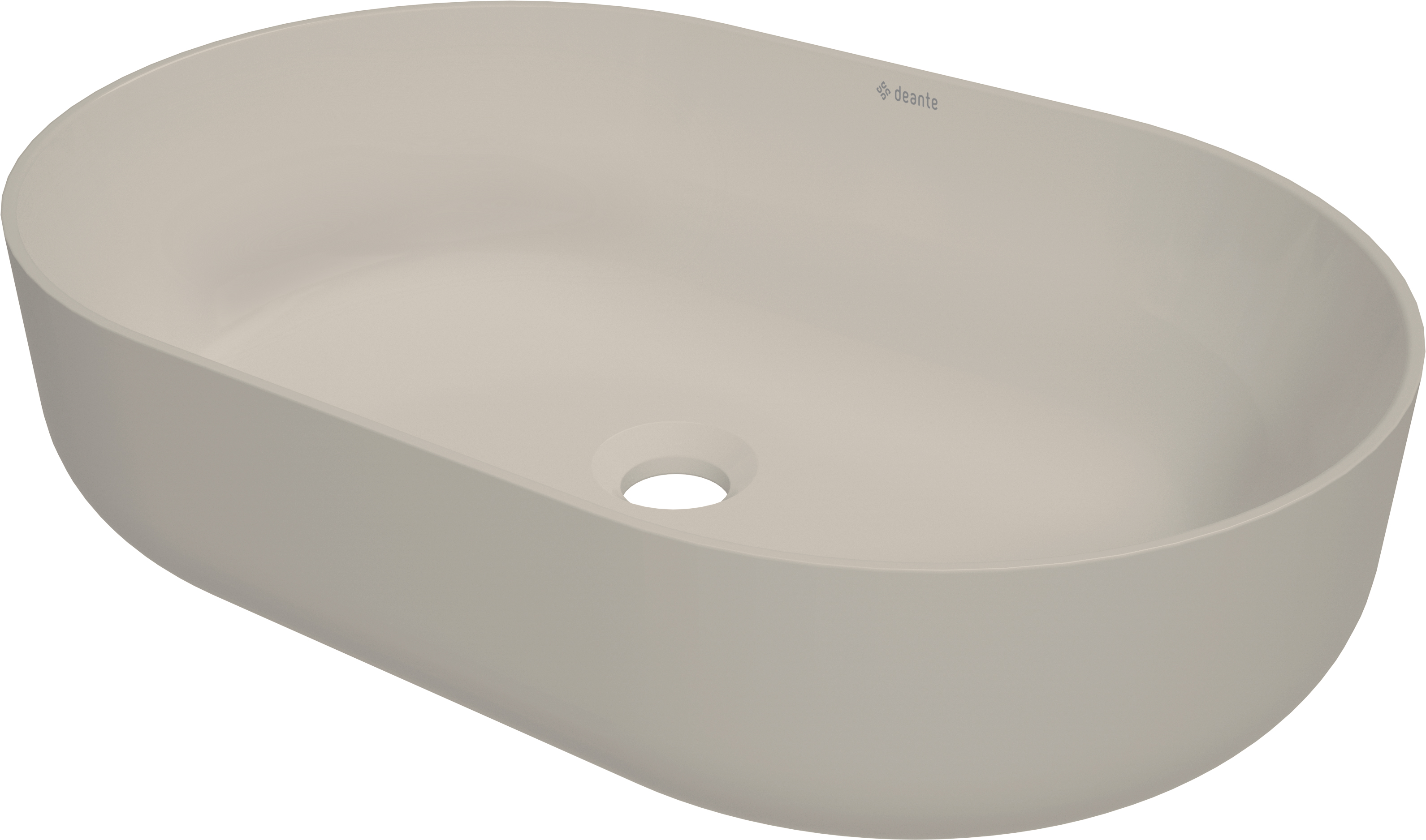 Round - Umywalka ceramiczna nablatowa