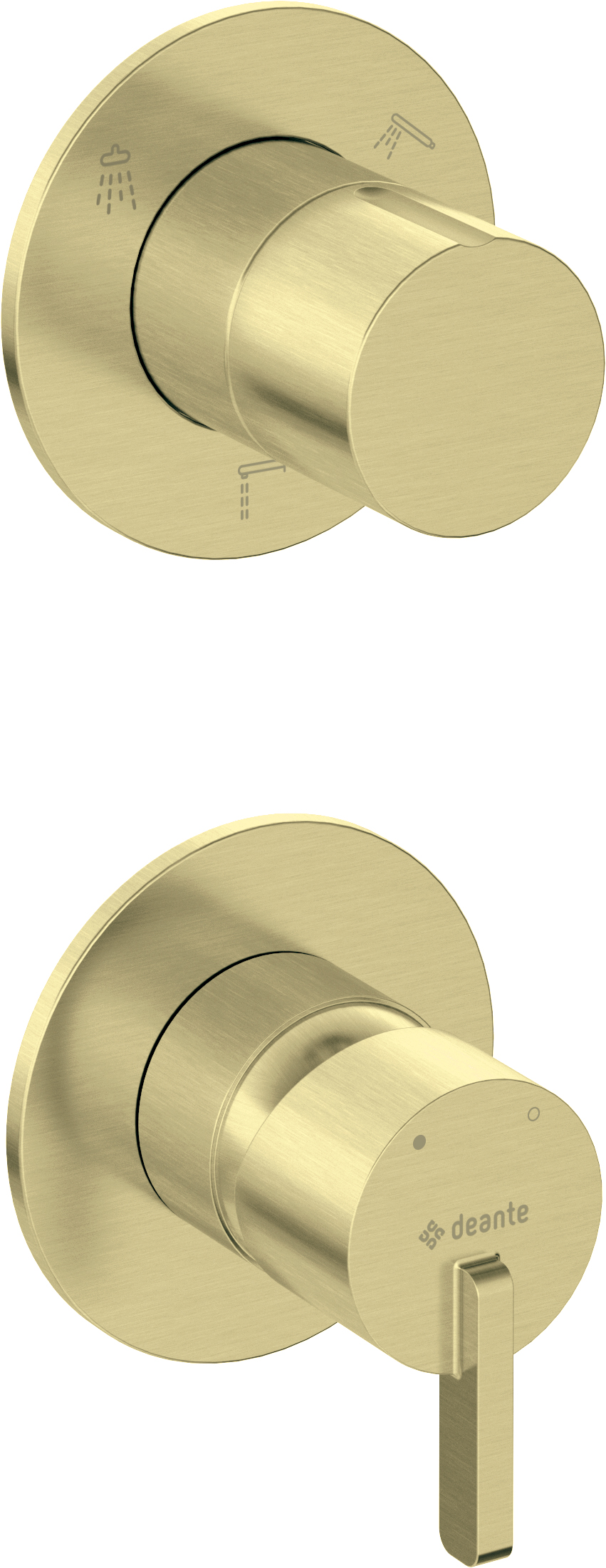 Shower mixer, concealed, with shower diverter