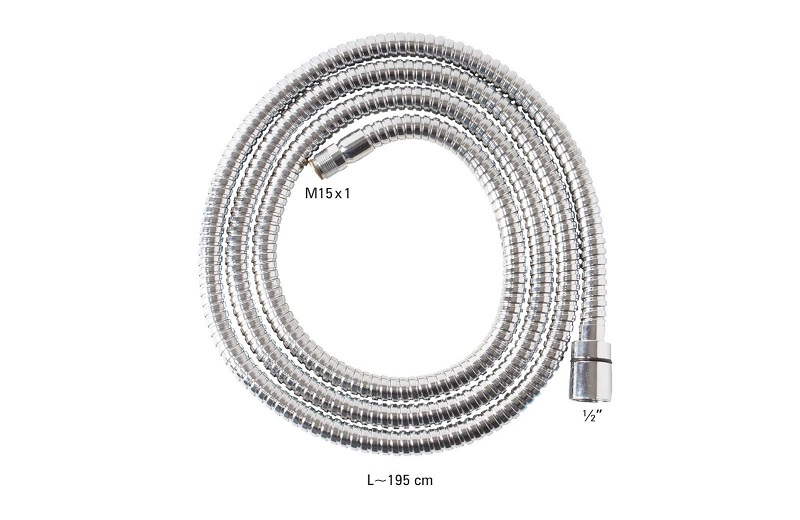 Wąż prysznicowy do baterii 3-otworowych - 150 cm