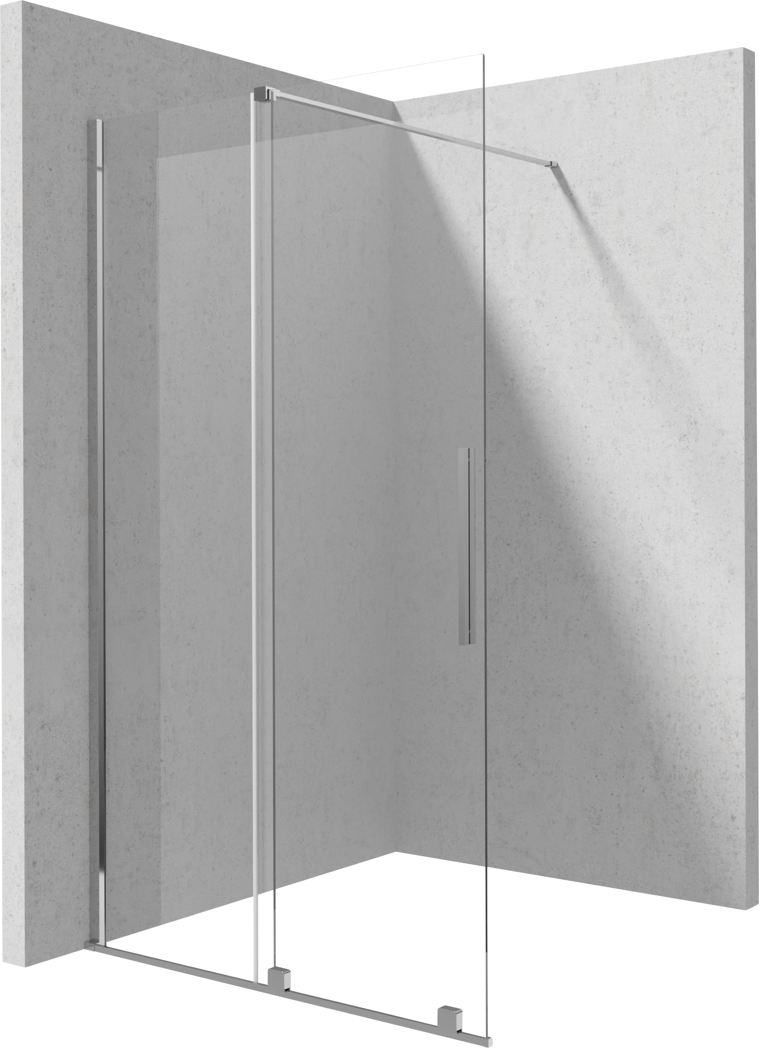 Prizma - Ścianka prysznicowa walk-in 100 cm - przesuwna
