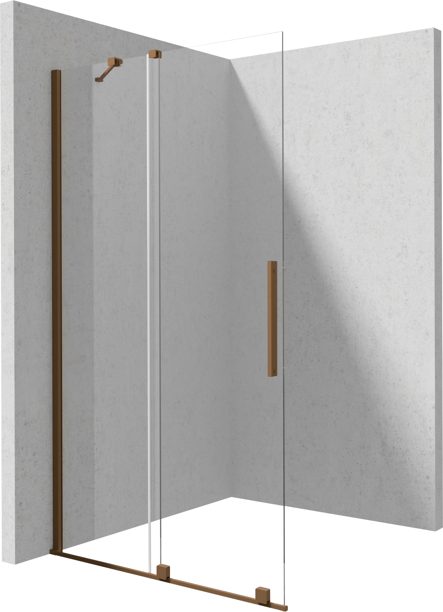 Prizma - Ścianka prysznicowa walk-in 140 cm - przesuwna