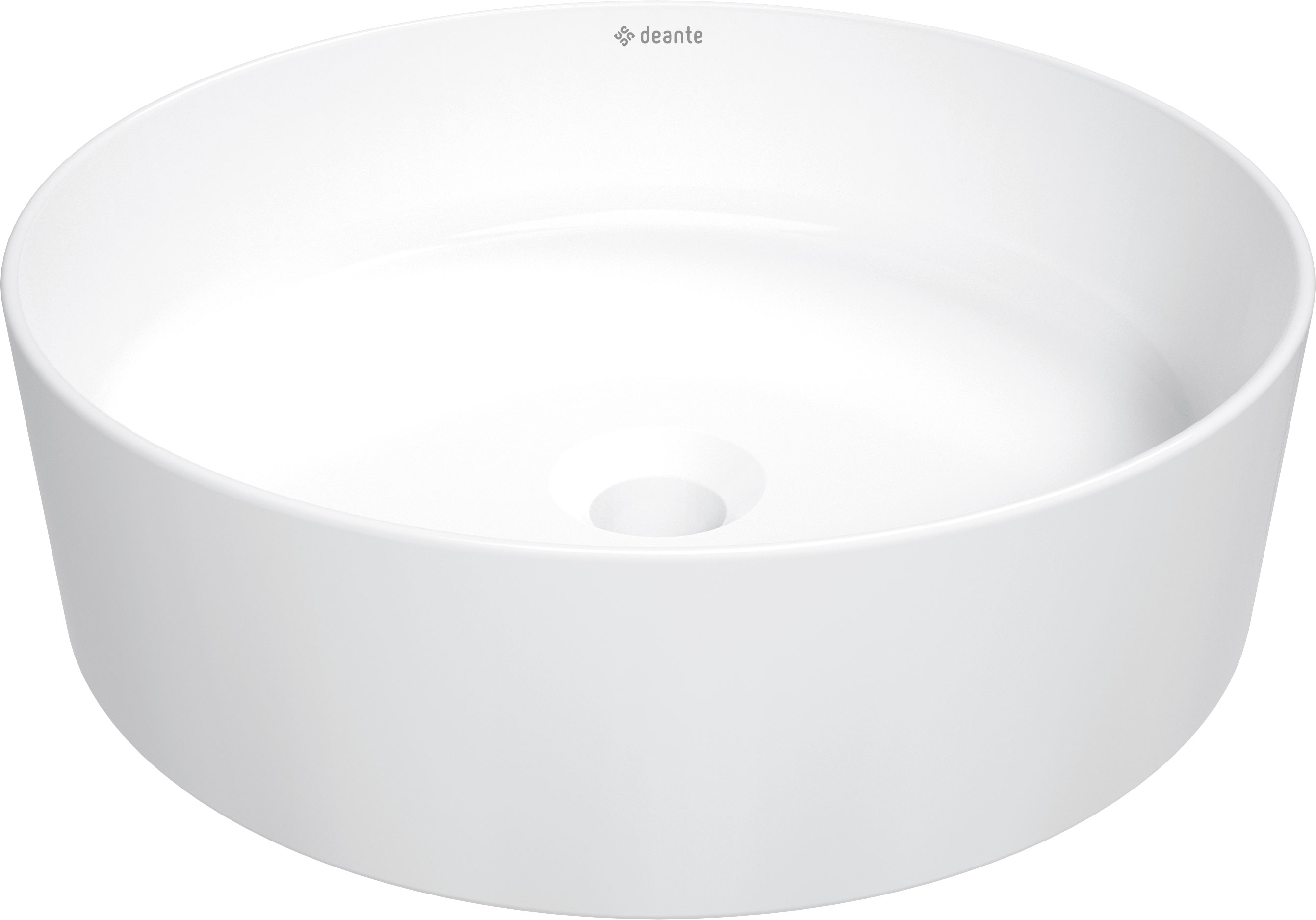 Round - Umywalka ceramiczna nablatowa